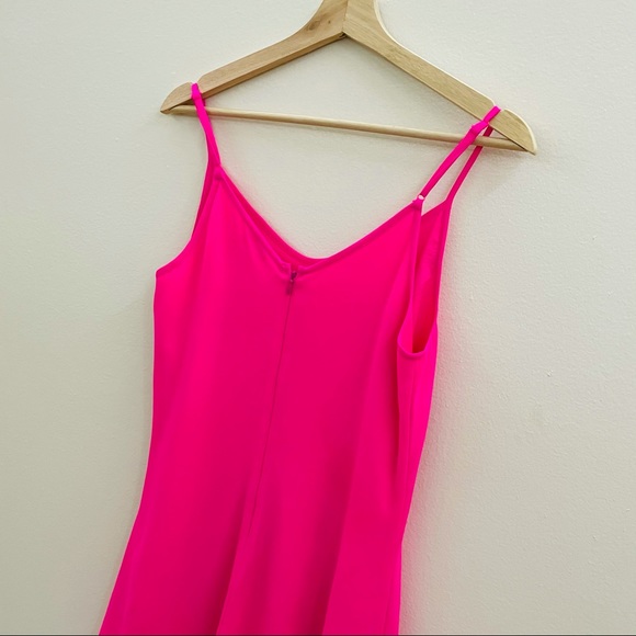 Bright pink spaghetti strapped dress - Picture 5 of 6